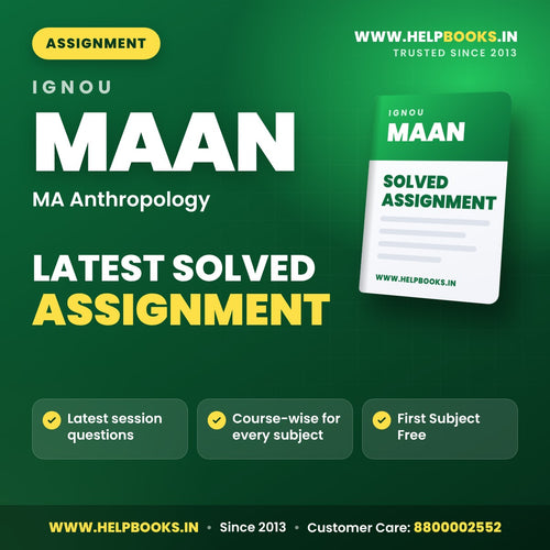 IGNOU MAAN Solved Assignment PDF - helpbooks.in