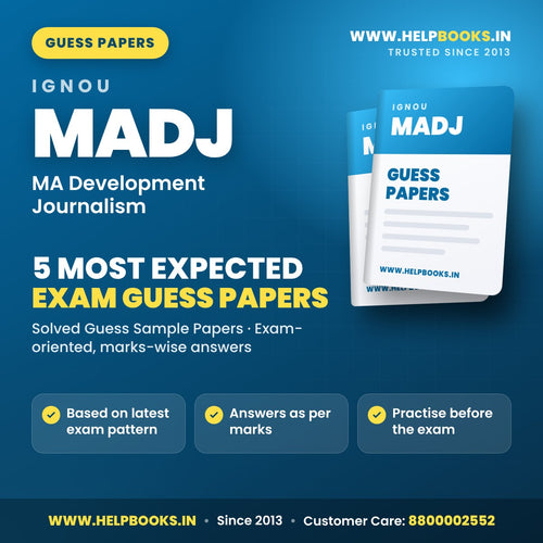 IGNOU MADJ 5 Most Expected Guess Papers PDF - helpbooks.in