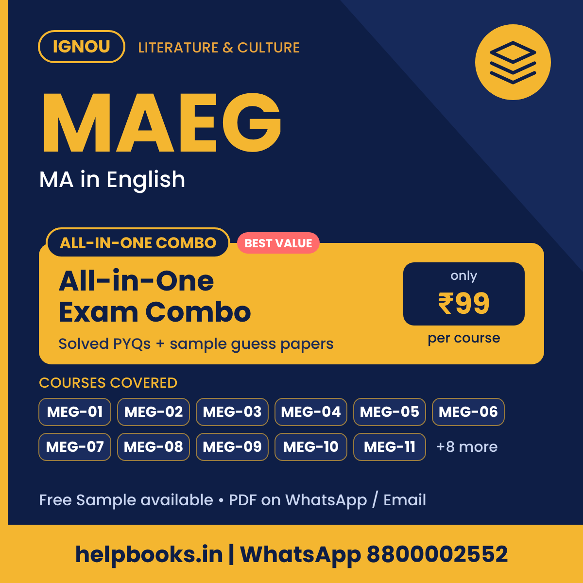 IGNOU MAEG All-in-One Exam Combo - MA English