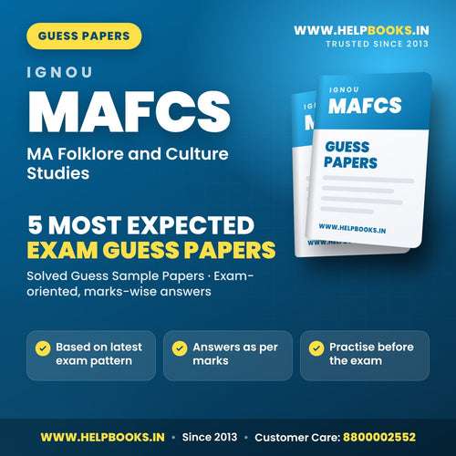 IGNOU MAFCS 5 Most Expected Guess Papers PDF - helpbooks.in