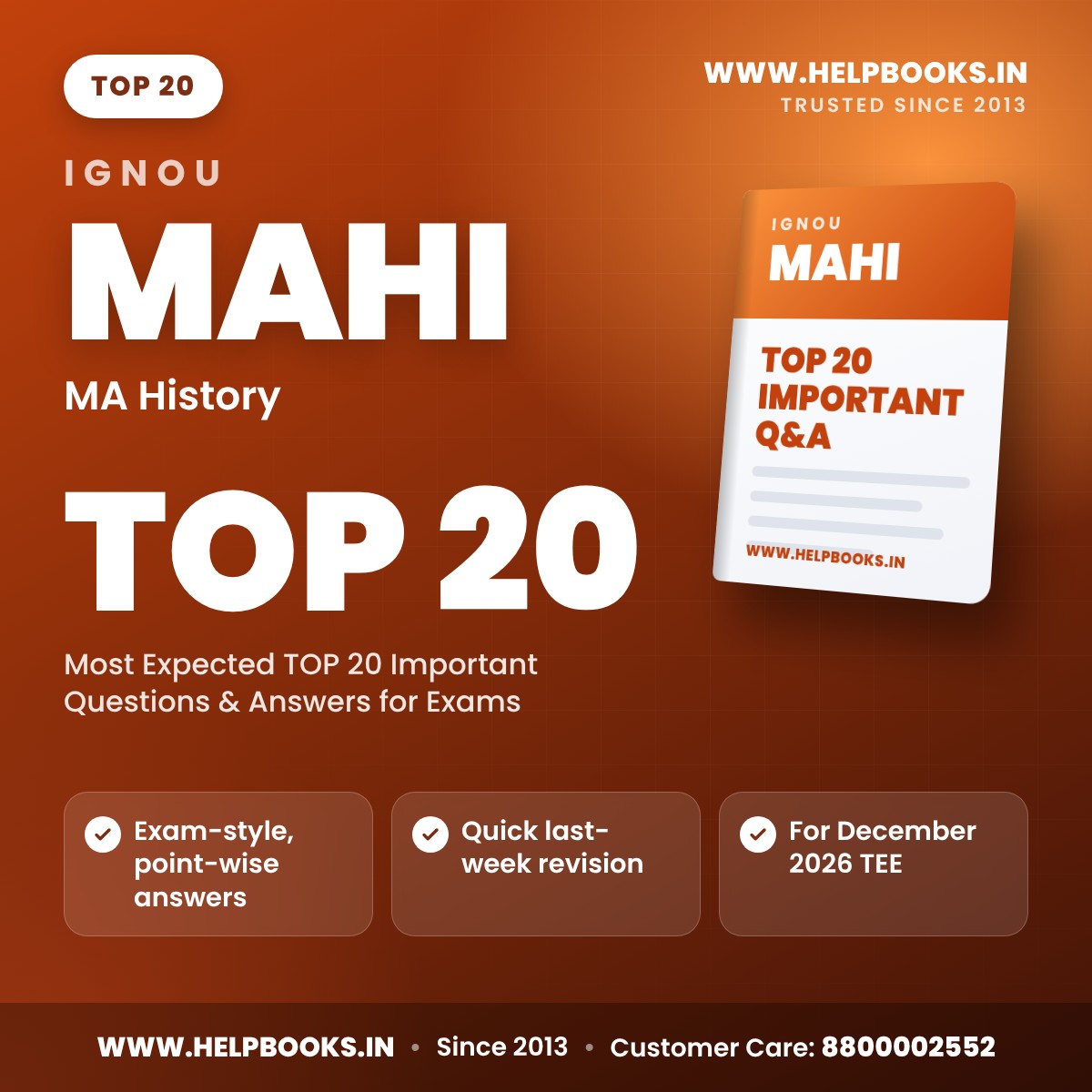 IGNOU MAHI TOP 20 Important Questions PDF - helpbooks.in
