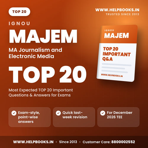 IGNOU MAJEM TOP 20 Important Questions PDF - helpbooks.in