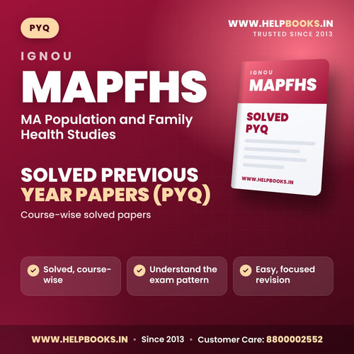 IGNOU MAPFHS Solved Previous Year Papers PYQ PDF - helpbooks.in