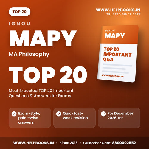 IGNOU MAPY TOP 20 Important Questions PDF - helpbooks.in