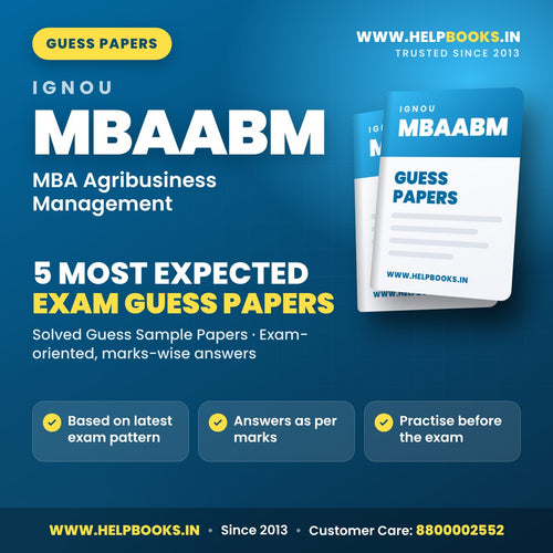 IGNOU MBAABM 5 Most Expected Guess Papers PDF - helpbooks.in