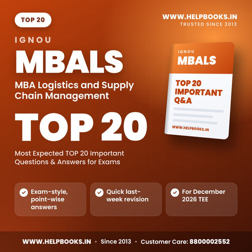 IGNOU MBALS TOP 20 Important Questions PDF - helpbooks.in