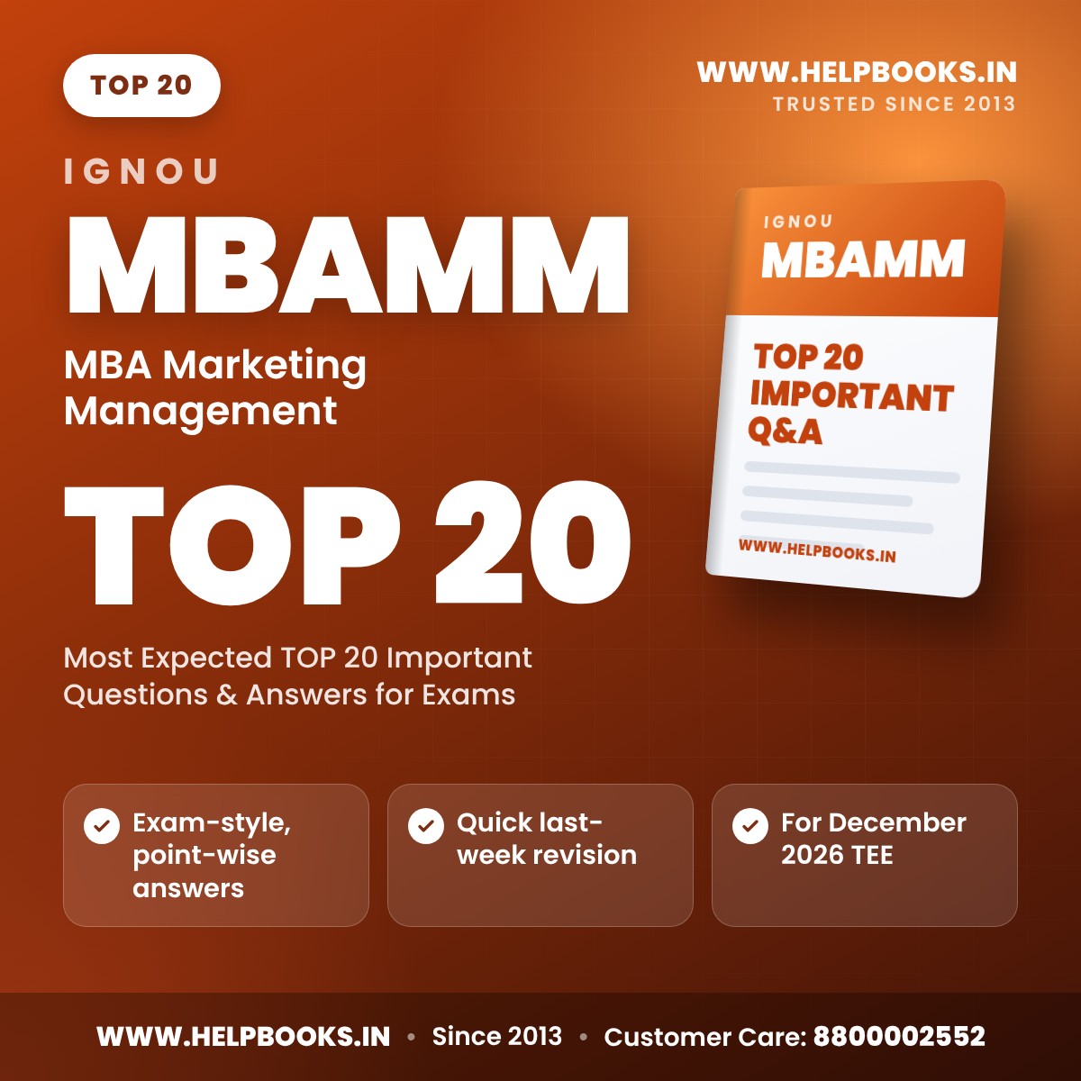 IGNOU MBAMM TOP 20 Important Questions PDF - helpbooks.in
