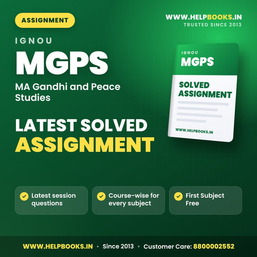 IGNOU MGPS Solved Assignment PDF - helpbooks.in