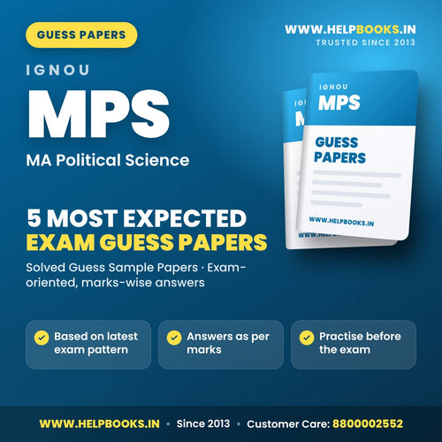 IGNOU MPS 5 Most Expected Guess Papers PDF - helpbooks.in