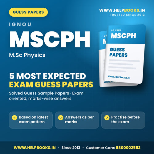 IGNOU MSCPH 5 Most Expected Guess Papers PDF - helpbooks.in