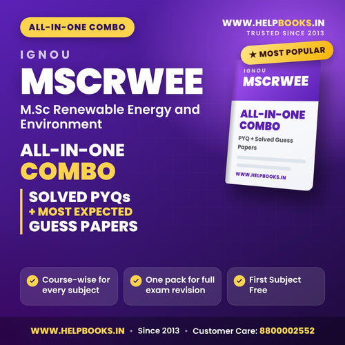 IGNOU MSCRWEE All-in-One Combo PDF - helpbooks.in