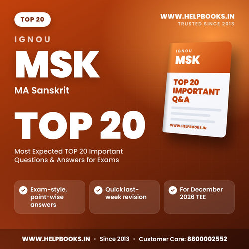 IGNOU MSK TOP 20 Important Questions PDF - helpbooks.in