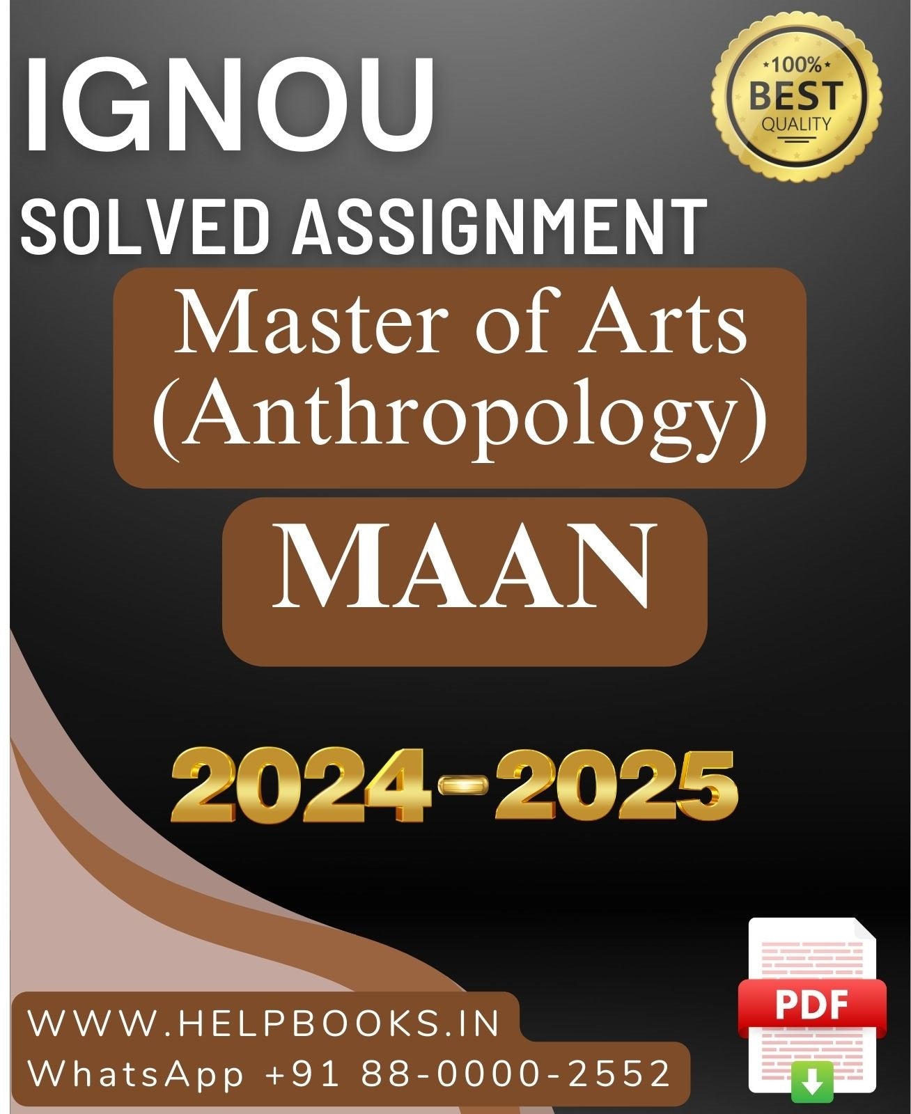 IGNOU MA in Anthropology-MAAN Solved Assignment 2024-2025