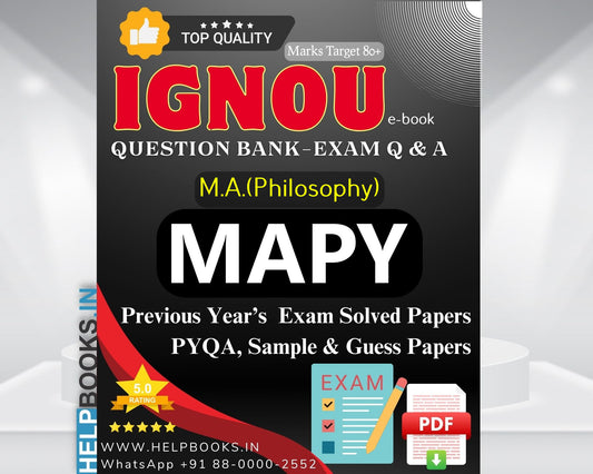 MAPY IGNOU Exam Combo of 10 Solved Papers: 5 Previous Years' Solved Papers & 5 Sample Guess Papers for Master of Arts Philosophy
