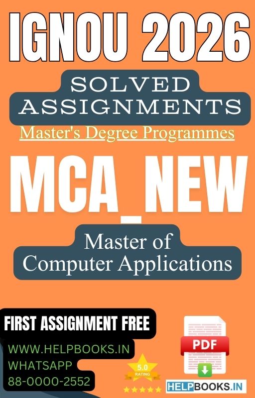IGNOU MCA_NEW Solved Assignments 2026: Expert-Verified Solutions
