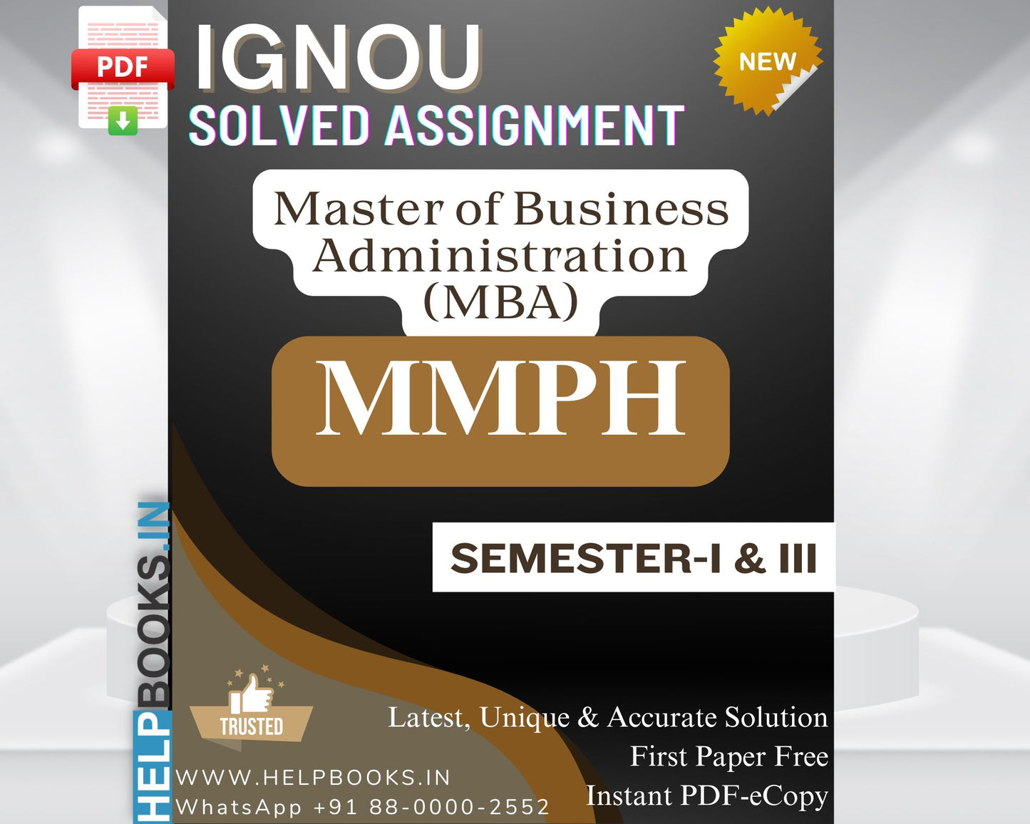 IGNOU 2026 MMPH Solved Assignments (Semester 1 & 3)