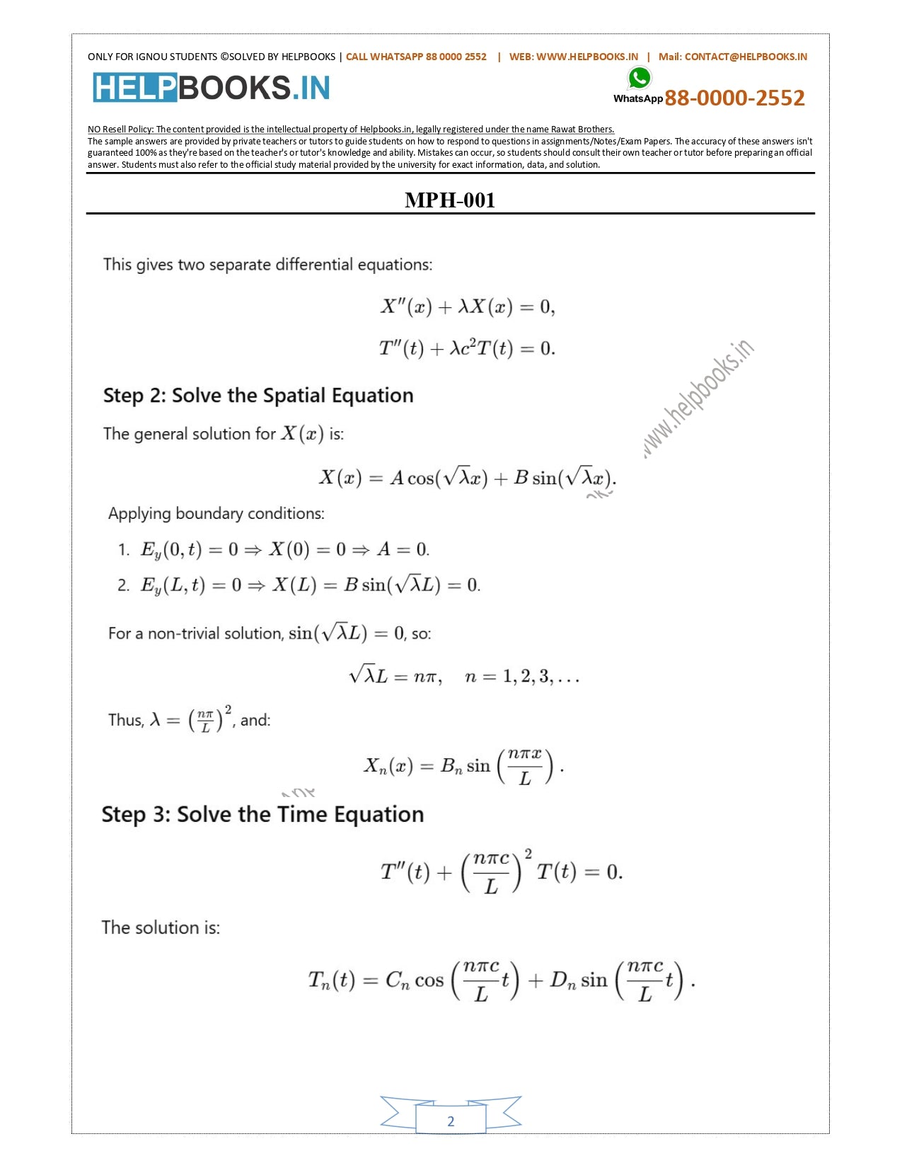 MPH & MPHE IGNOU M.Sc. Physics-MSCPH Solved Assignments 2025