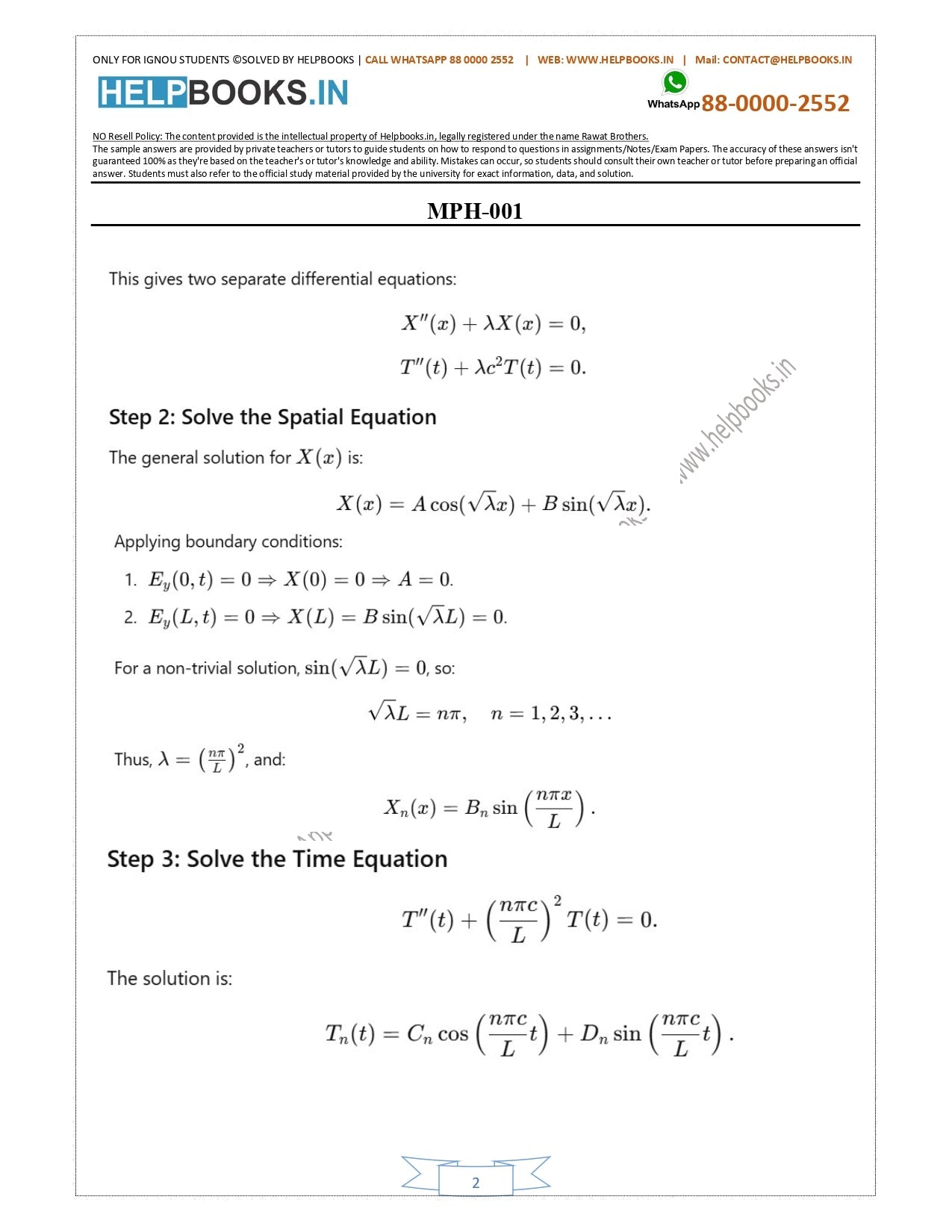 MPH & MPHE IGNOU M.Sc. Physics-MSCPH Solved Assignments 2025
