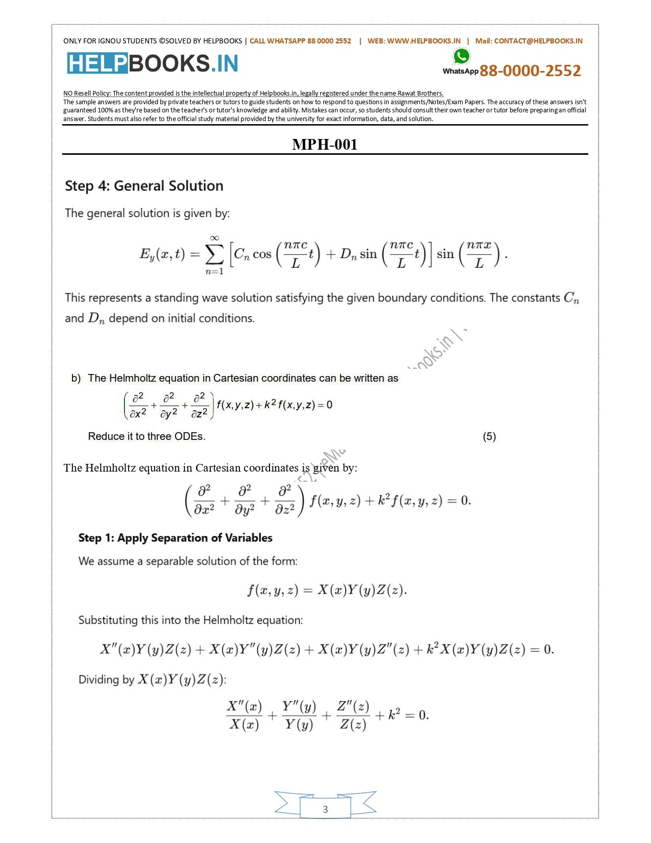 MPH & MPHE IGNOU M.Sc. Physics-MSCPH Solved Assignments 2025
