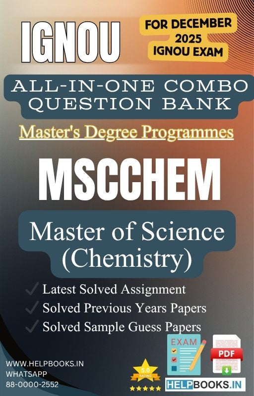 MSc Chemistry – MSCCHEM All-in-One Combo | IGNOU Exam Study Pack with Solved PYQs, Exam Guess Papers & Assignments