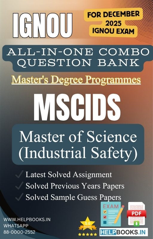 MSc Industrial Safety – MSCIDS IGNOU Study Pack | Solved PYQs, Guess ...