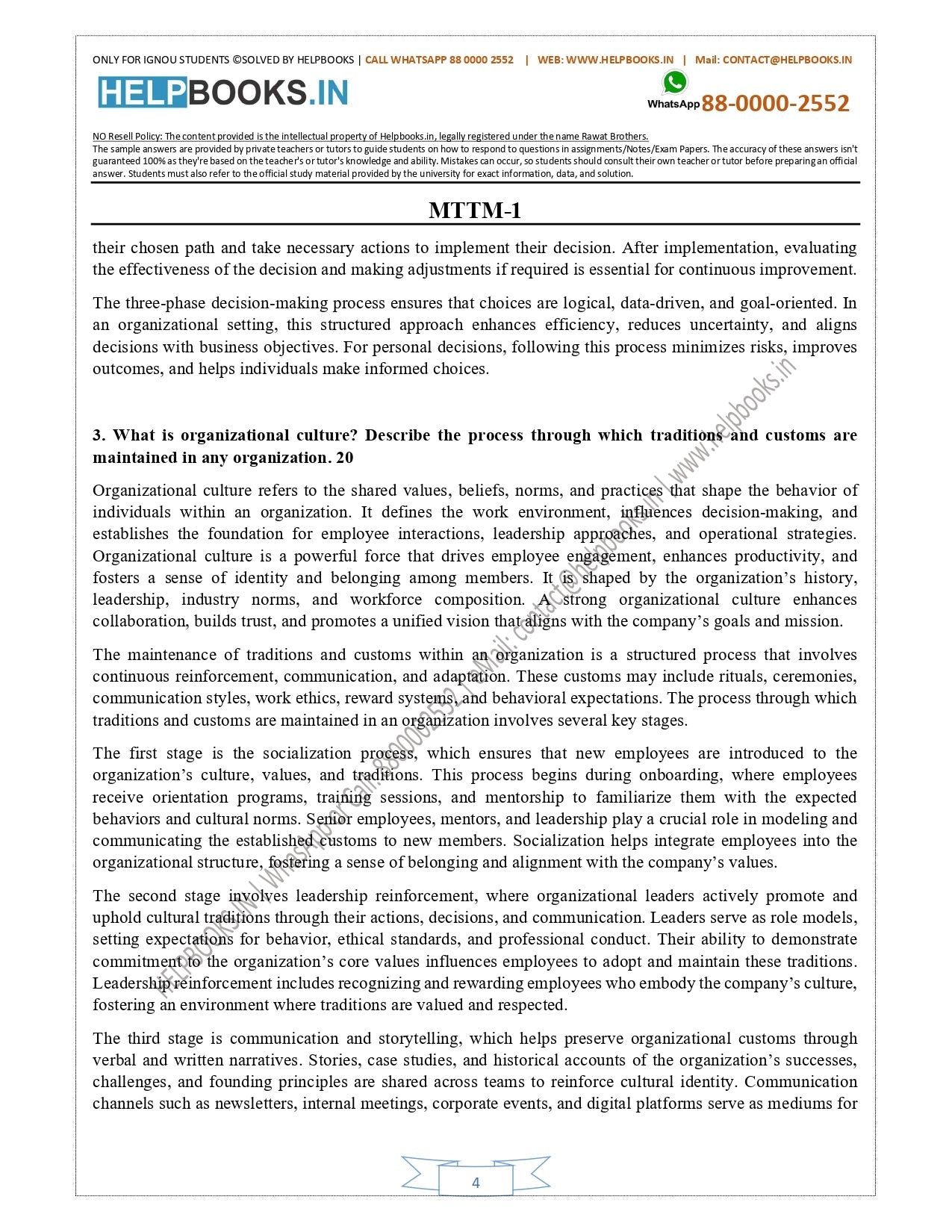 IGNOU Master of Tourism and Travel Management-MTTM Solved Assignment 2025 (New)