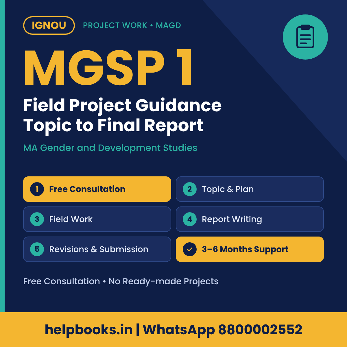IGNOU MGSP 1 Field Project help for MA Gender and Development Studies – free consultation, synopsis and report guidance | helpbooks.in