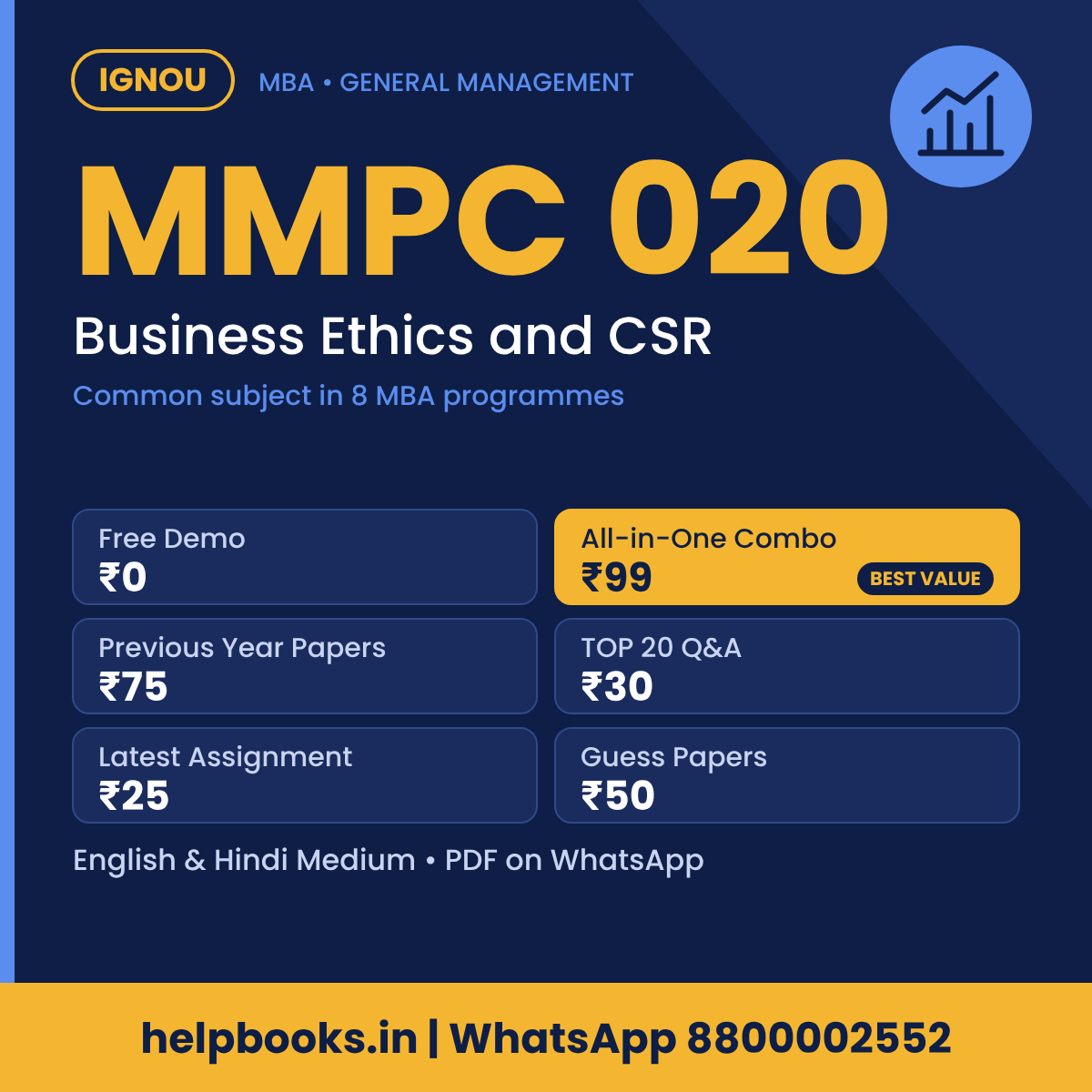 IGNOU MMPC 020 Business Ethics and CSR MBA solved assignment, previous year papers and TOP 20 questions PDF