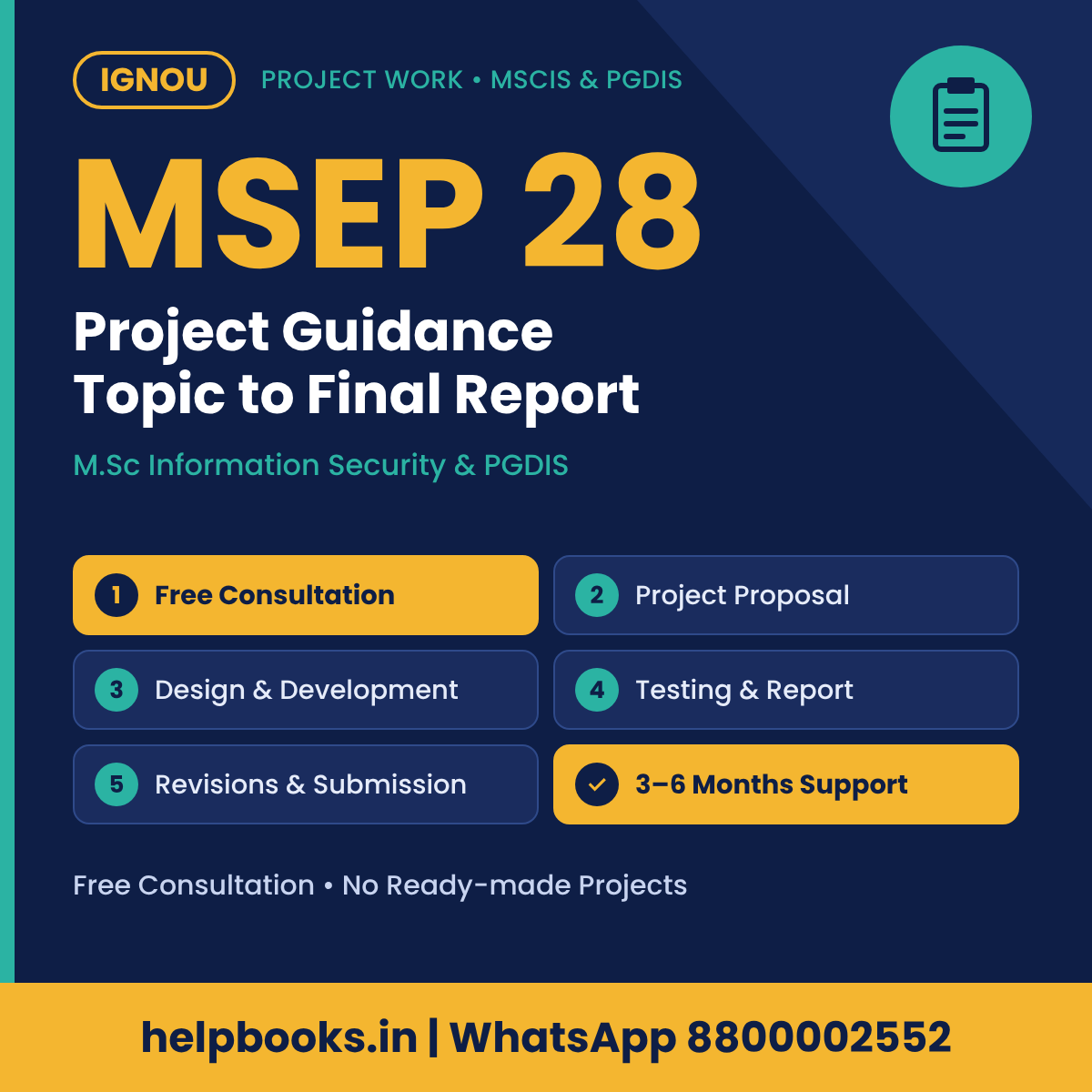 IGNOU MSEP 28 Project help for M.Sc Information Security – free consultation, synopsis and report guidance | helpbooks.in