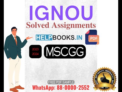 IGNOU MSCGG Solved Assignment 2024, Master of Science Geography MGG Assignments