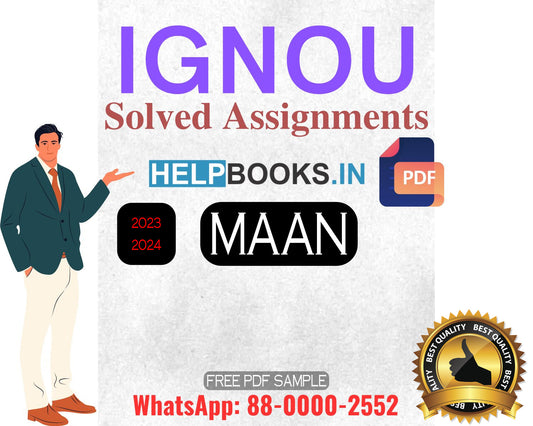 IGNOU Master's Degree Programme Latest IGNOU Solved Assignment 2023-24 : MAAN Master of Arts Anthropology Solved Assignments