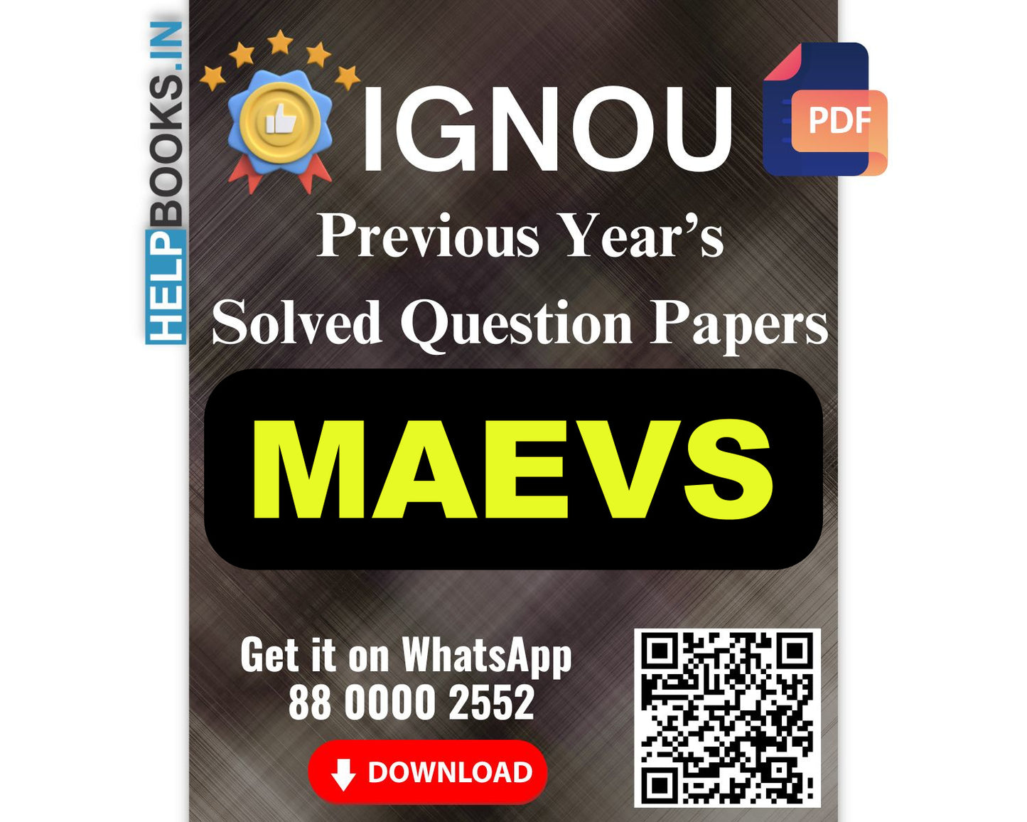 IGNOU Master of Arts (Environmental Studies) (MAEVS)- 5 Previous Years Solved IGNOU Question Papers for IGNOU Exams