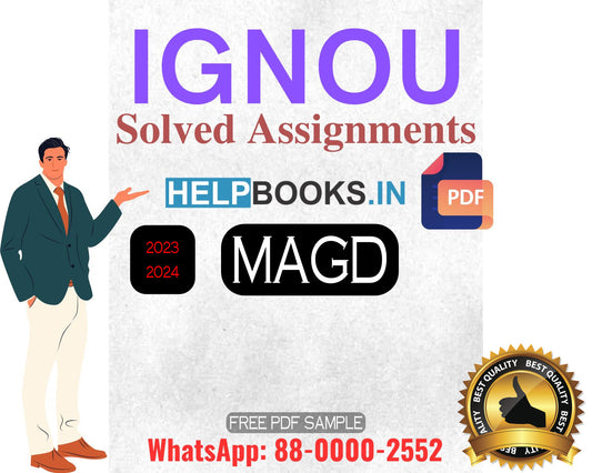 IGNOU Master's Degree Programme Latest IGNOU Solved Assignment 2023-24 : MAGD Master of Arts Gender and Development Studies Solved Assignments