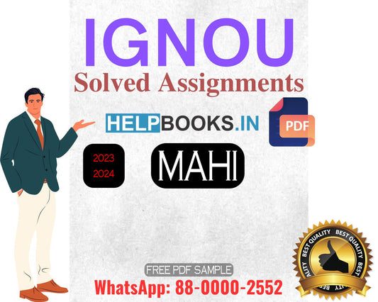 IGNOU Master of Arts History Solved Assignments-Latest 2024 MAHI-MHI Solved Assignments