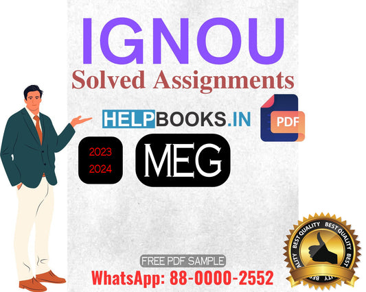 IGNOU MEG Master of Arts English Latest & Unique 2024-24 Solved Assignments for 2024 Submission
