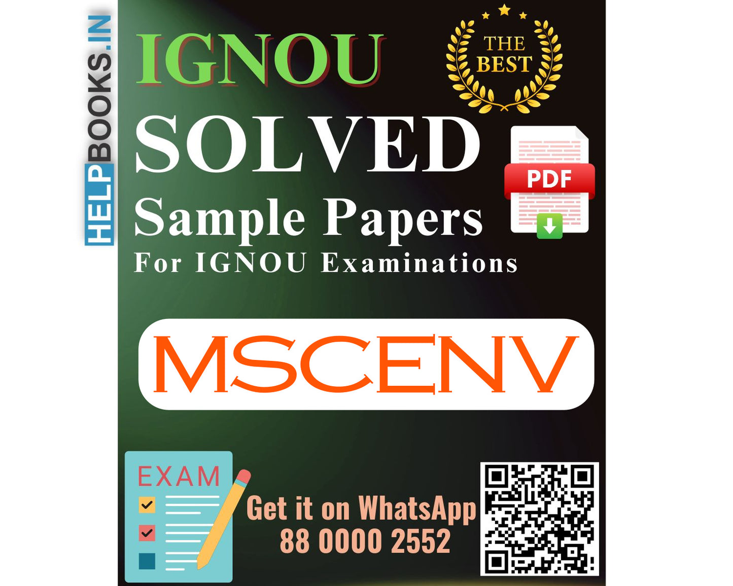 IGNOU Master of Science (Environmental Science) (MSCENV)- 5 Solved Sample Papers for Exams