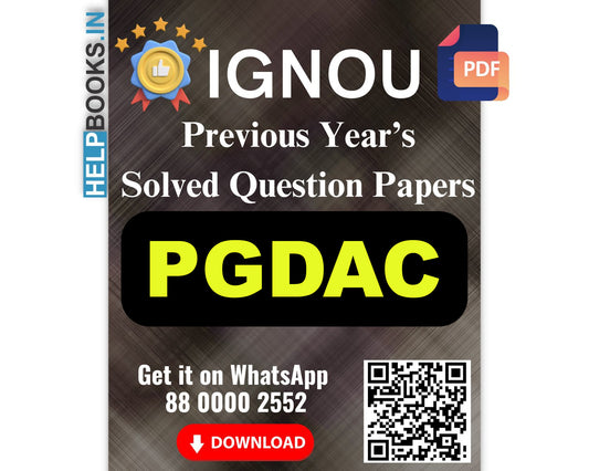 IGNOU PG Diploma in Analytical Chemistry-PGDAC Previous Years Solved Papers