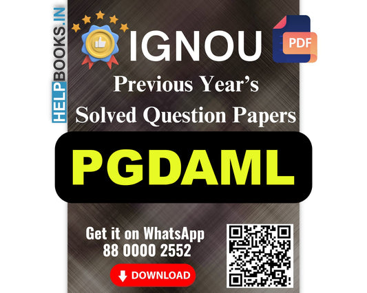 IGNOU PG Diploma in American Literature-PGDAML Previous Years Solved Papers