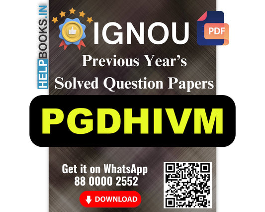 IGNOU PG Diploma in HIV Medicine-PGDHIVM Previous Years Solved Papers