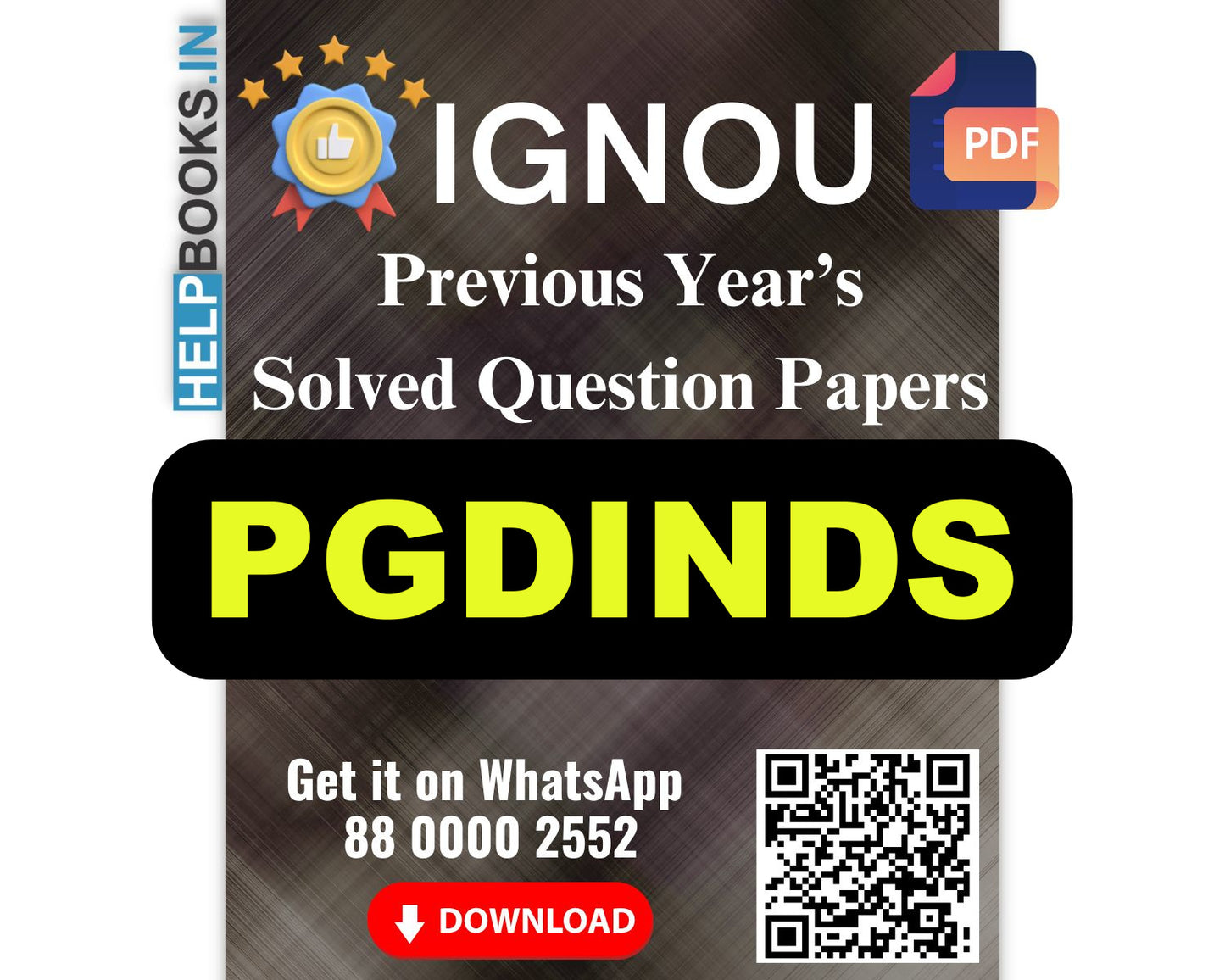 IGNOU Post Graduate Diploma in Industrial Safety (PGDINDS)- 5 Previous Years Solved IGNOU Question Papers for 2024 Examinations