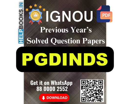 IGNOU Post Graduate Diploma in Industrial Safety (PGDINDS)- 5 Previous Years Solved IGNOU Question Papers for 2024 Examinations
