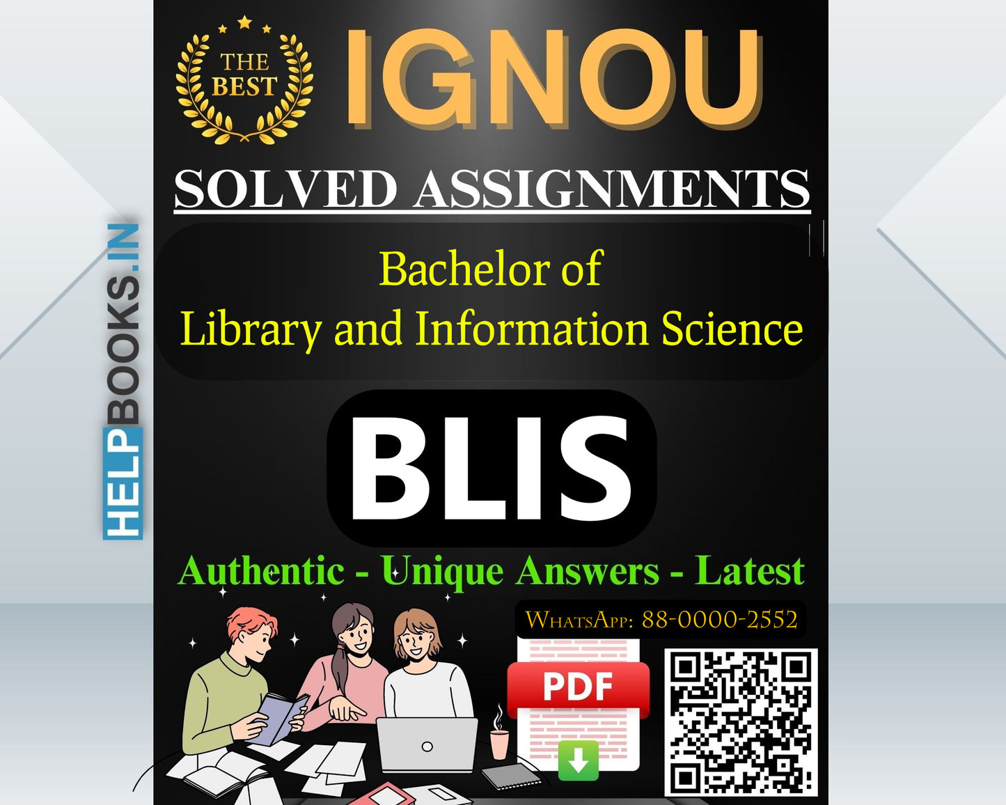 IGNOU Bachelor of Library and Information Science-BLIS Assignment 2023-2024