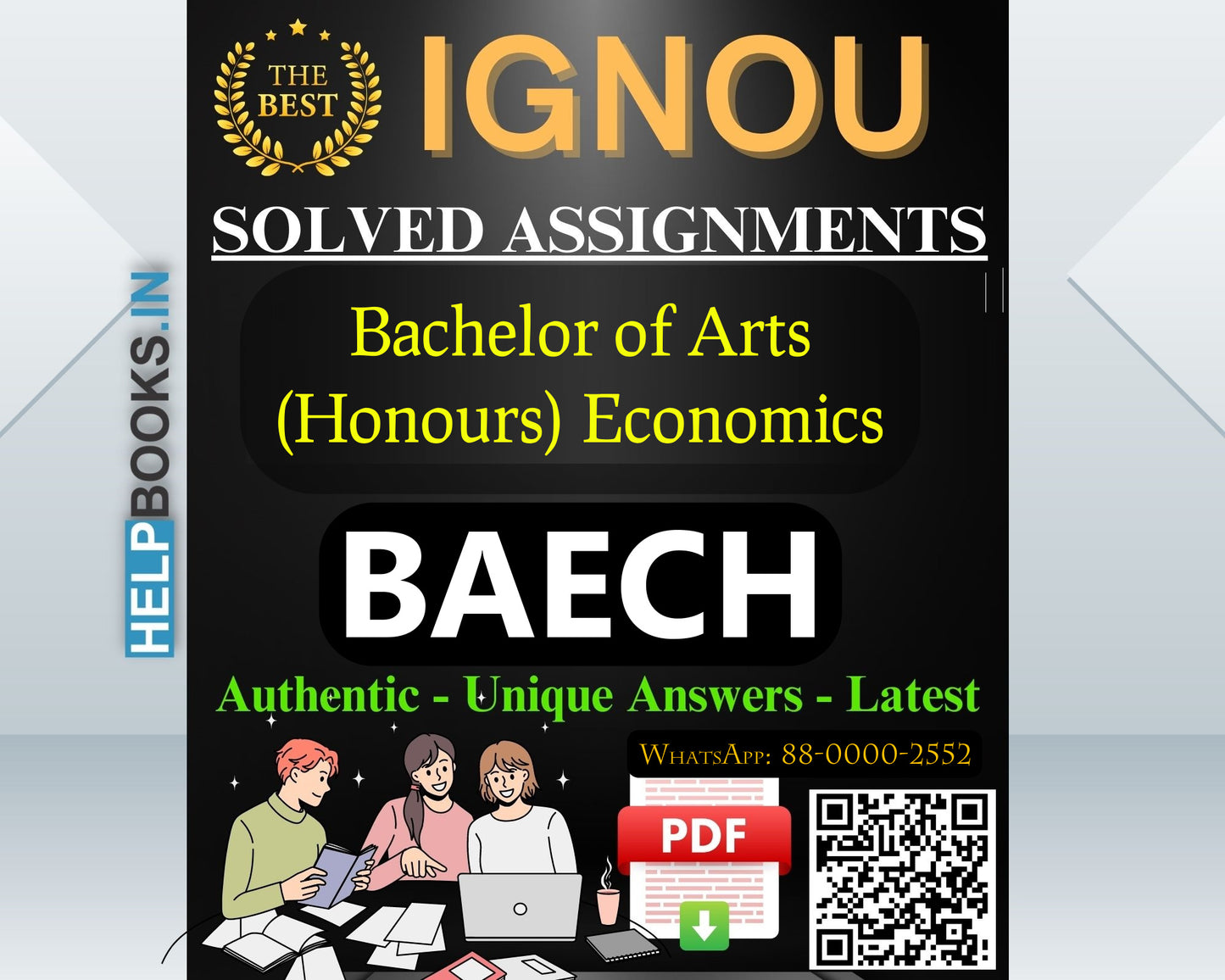 IGNOU Bachelor of Arts (Honours) Economics (BAECH) Assignments