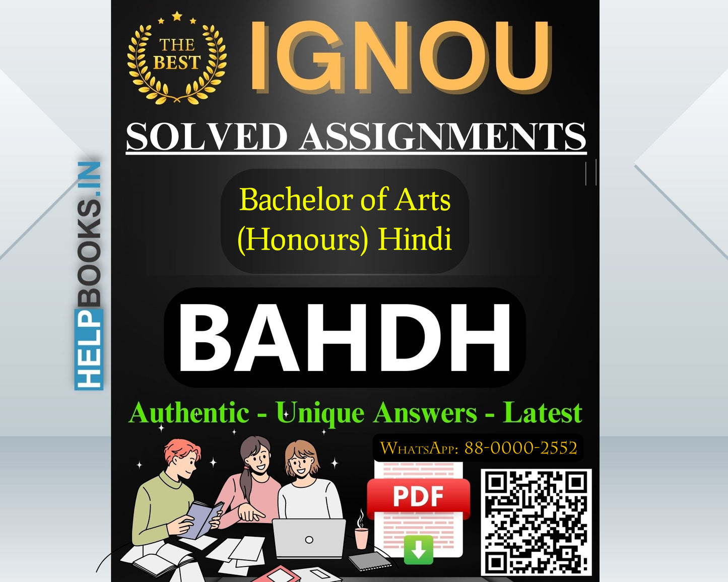 IGNOU Bachelor of Arts Hindi (Honours) (BAHDH) Assignments