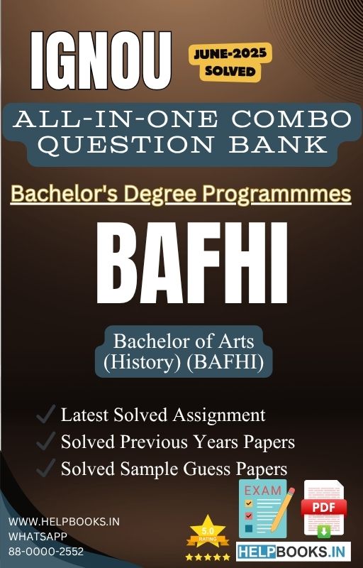 IGNOU All-in-One Exam Combo for Bachelor of Arts (History) (BAFHI) | All Previous Years Solved Papers, Guess Papers and Latest Assignment