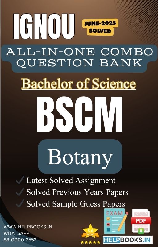 IGNOU Botany Subjects All-in-One Exam Combo for Bachelor of Science (BSCM) | All Previous Years Solved Papers - BBYCT | BBYET