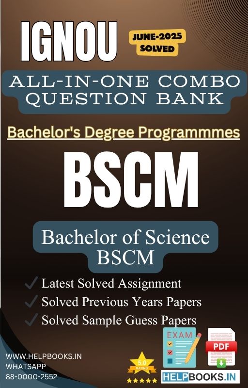 IGNOU All-in-One Exam Combo for Bachelor of Science Common Subjects (BSCM) | All Previous Years Solved Papers