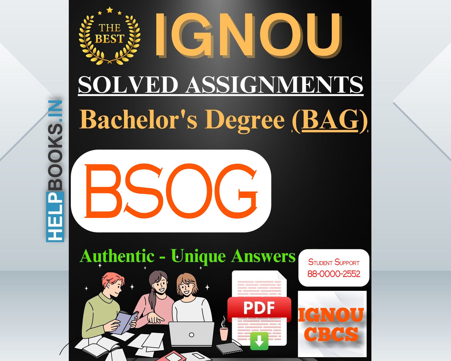 IGNOU Bachelor's Degree BSOG Generic Elective Course Solved Assignment (Session: July 2024 - January 2025)