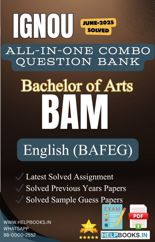 IGNOU All-in-One Exam Combo for English (BAFEG)/(BAM) | All Previous Years Solved Papers, Guess Papers and Latest Assignment