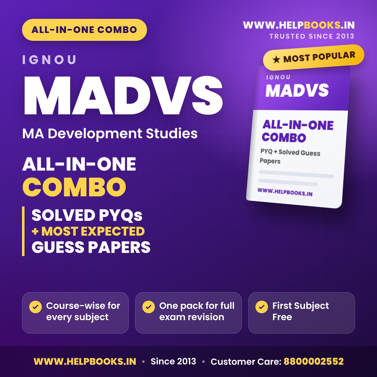 IGNOU MADVS All-in-One Combo PDF - helpbooks.in